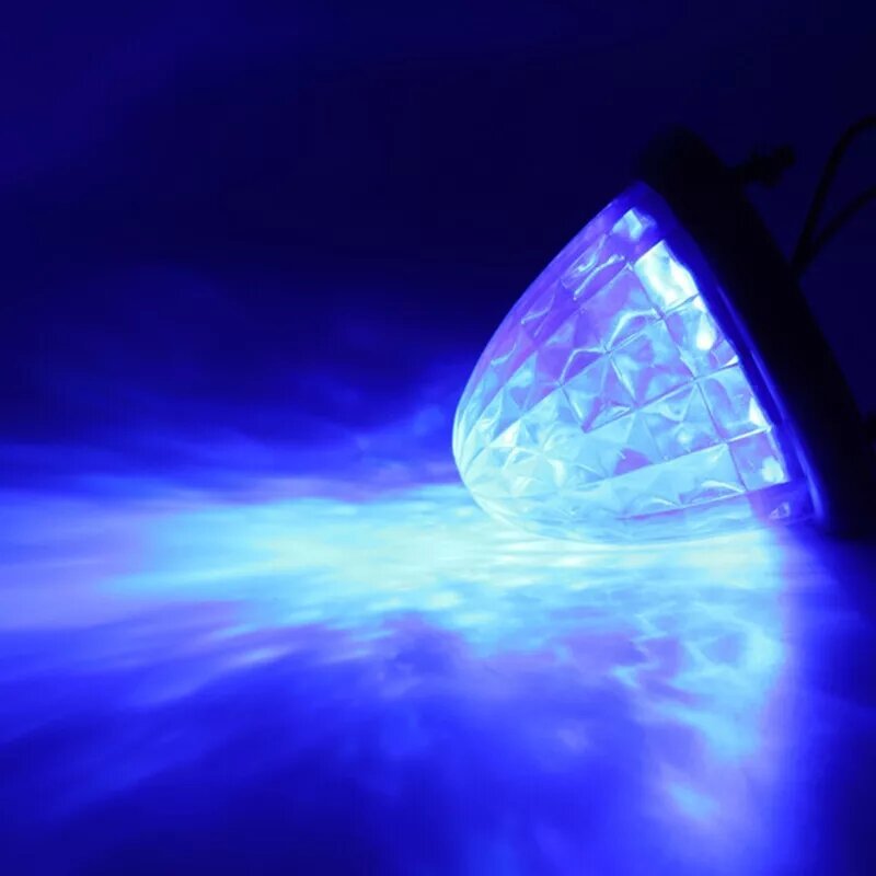 High Quality 12V-24V Round Beehive Cone Trailer Blue Color LED Side Marker Lamp Lights Low Power Round for Truck Trailer Marine