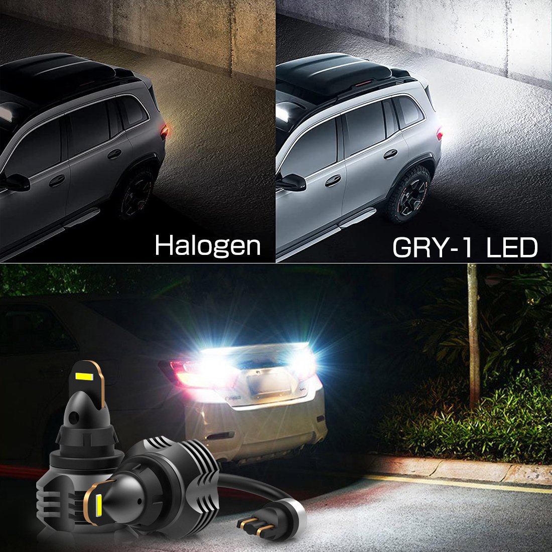 Gview GRY Series Auto LED Light T15 T20 7440 7443 6000K White Reverse Backup W16W LED Lights Error Free Canbus LED Bulbs
