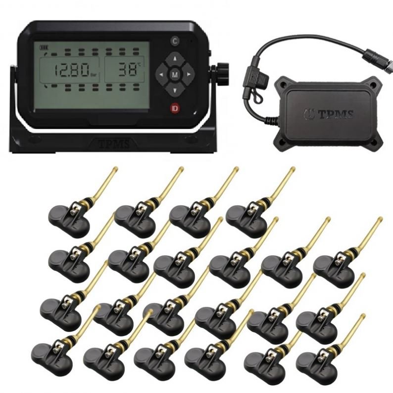 Westbay Truck RV Bus TPMS 6 8 12 14 16 18 26 Wheels Tire Pressure Monitoring System External Sensors Tire Pressure Traile