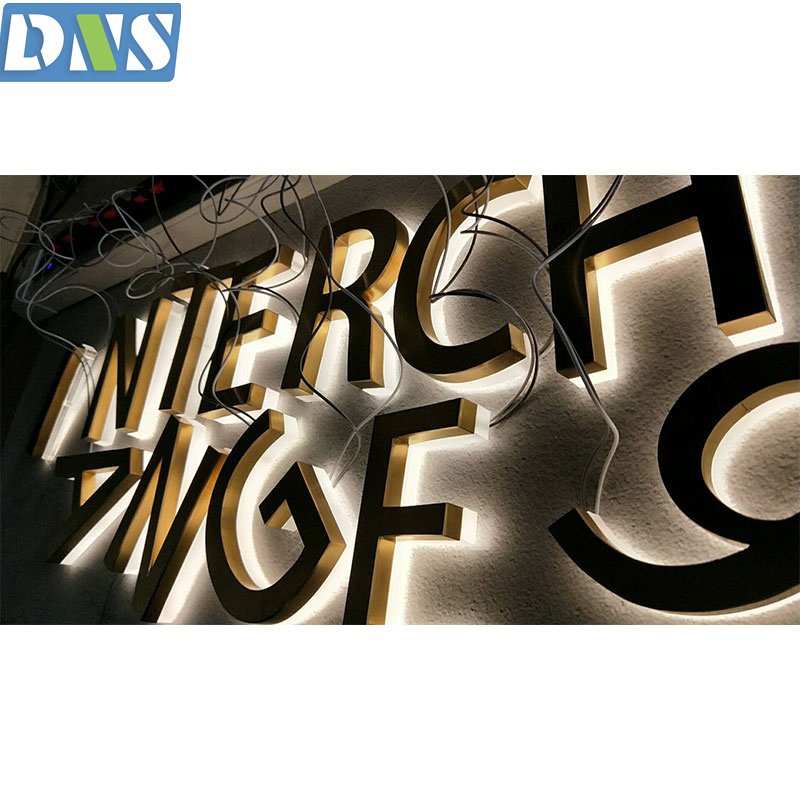 Eterior Building Sign Storefront Led Letters Interior Office Sign Custom Made Led Backlit logo
