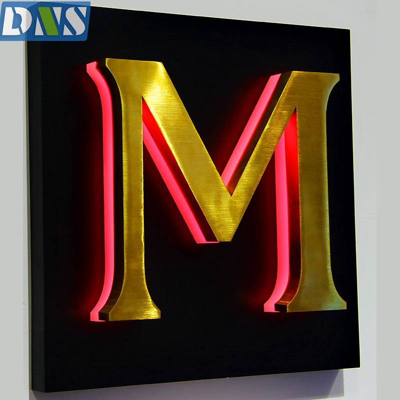 Eterior Building Sign Storefront Led Letters Interior Office Sign Custom Made Led Backlit logo