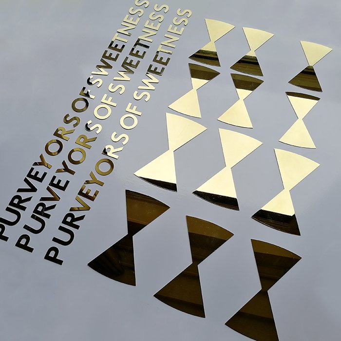 Custom Outdoor and Indoor Polished Small Brass Logo 3D Aluminum Flat Cut Letters Sign for Wall Decor