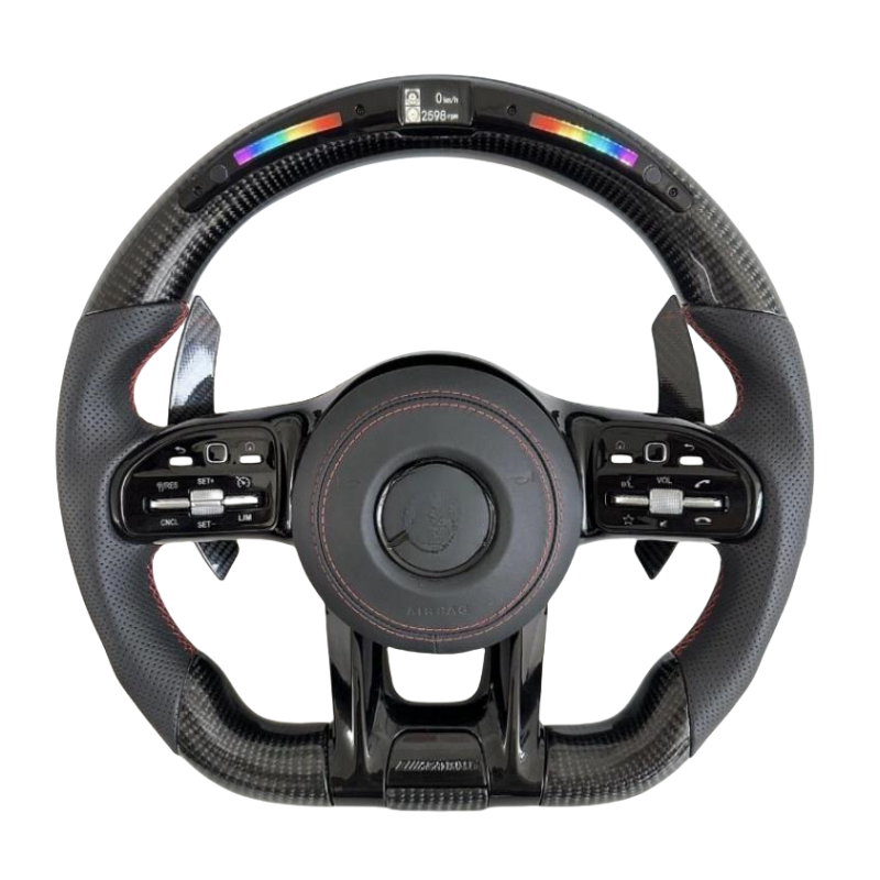 For Mercedes Ben-z B-class C217 B200 B260 C63 G63 S63 S500 W204 W205 E63 C200 Old Model to New Carbon Fiber Steering Wheel