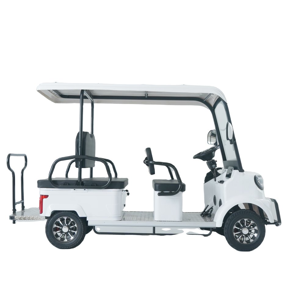 New Style Fashion 2025 New Design 4 Seat Sightseeing Bus Club Cart Electric Golf Buggy Car