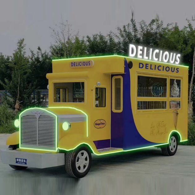Factory Direct Sale Pizza- Two Story Luxury Double Decker Bus Mobile Drink Truck Fast Food Caravan