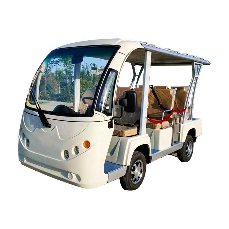 Factory Customized Electric Bus 14-15 Passengers with Door Electric Sightseeing Bus
