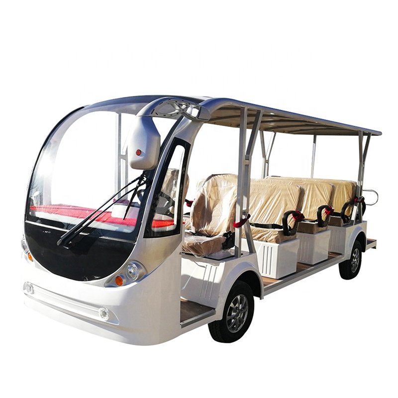Factory Customized Electric Bus 14-15 Passengers with Door Electric Sightseeing Bus