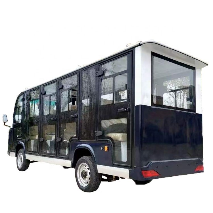 Factory Customized Electric Bus 14-15 Passengers with Door Electric Sightseeing Bus