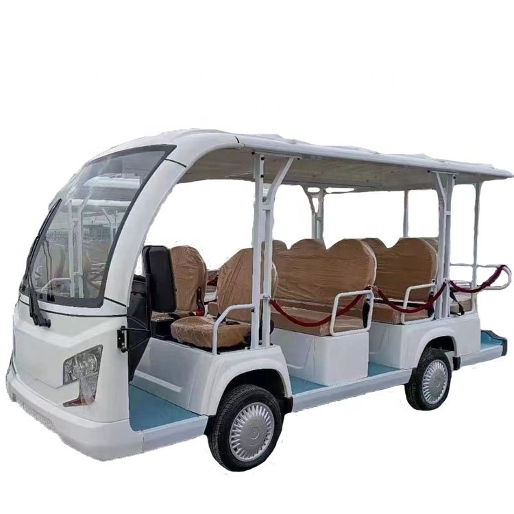 Factory Customized Electric Bus 14-15 Passengers with Door Electric Sightseeing Bus