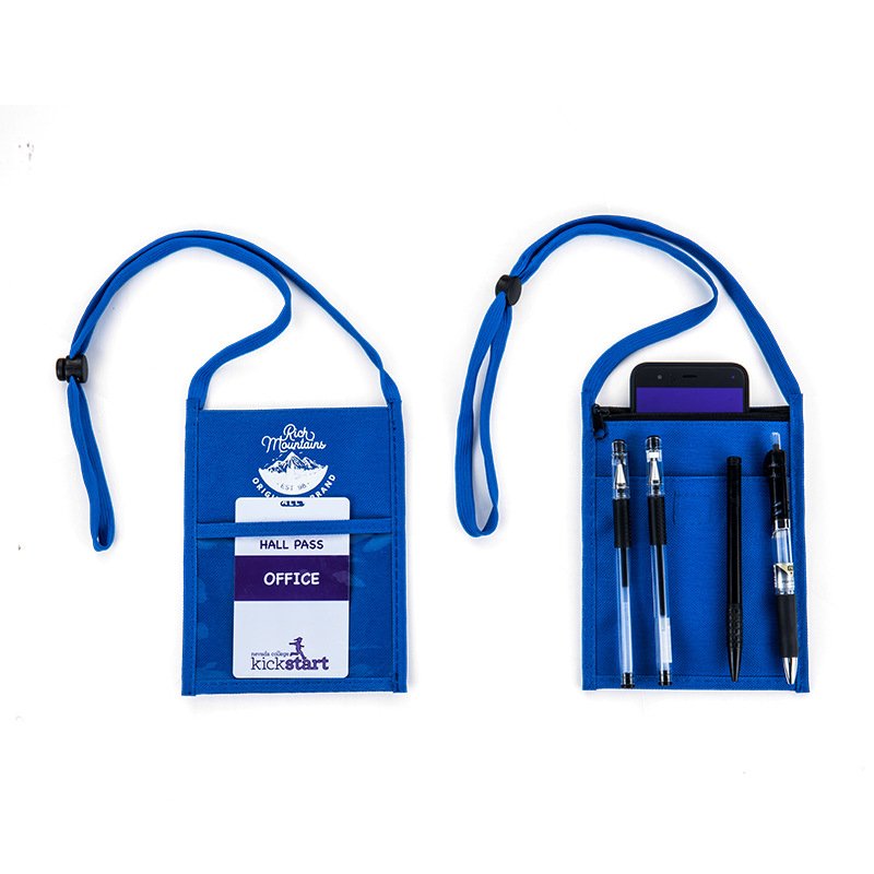 Wholesale Custom Logo Lanyard Credit Card Holder Student Travel Pouch High Quality Neck Wallet ID Badge Holder for Exhibition