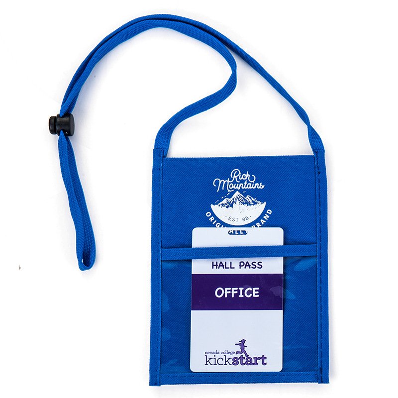 Wholesale Custom Logo Lanyard Credit Card Holder Student Travel Pouch High Quality Neck Wallet ID Badge Holder for Exhibition