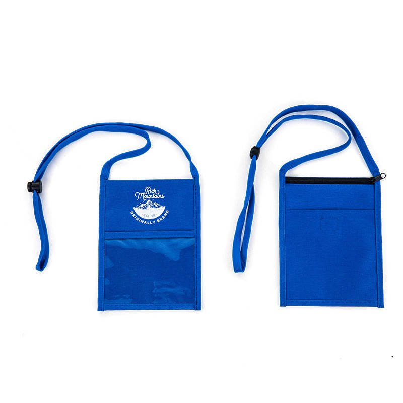 Wholesale Custom Logo Lanyard Credit Card Holder Student Travel Pouch High Quality Neck Wallet ID Badge Holder for Exhibition