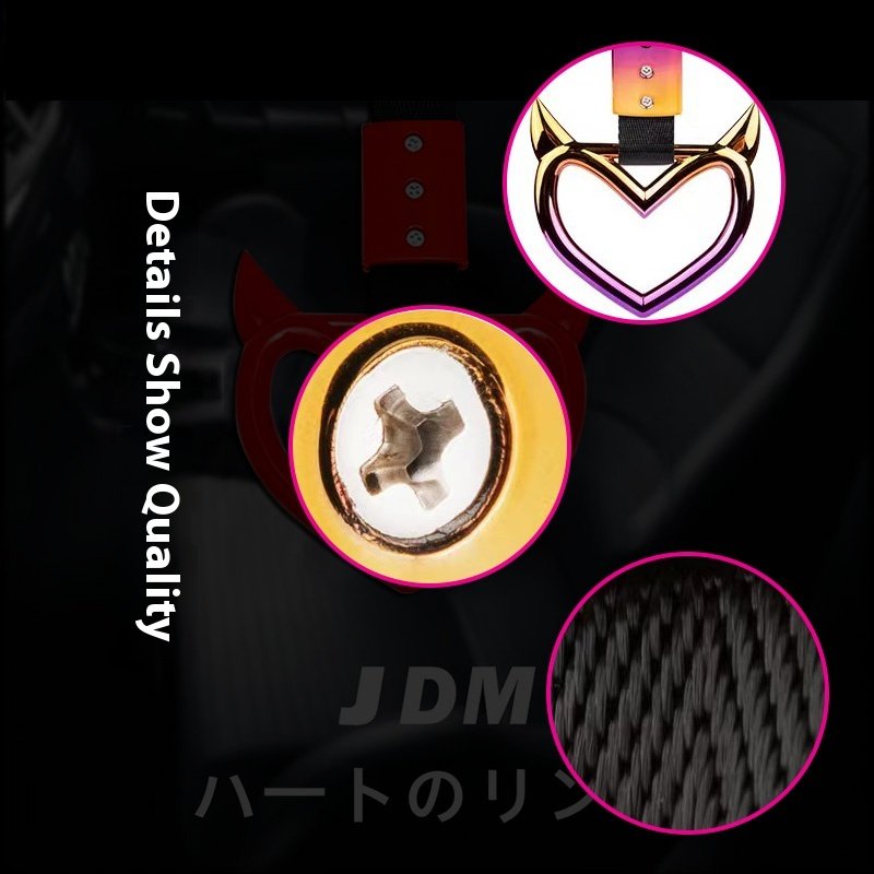 The New JDM Train Bus Handle with Drift Sling Drift Warning Ring Is Suitable for Automotive Rear Bumper Supplies