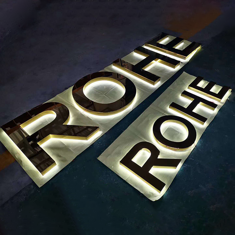 Custom Business Signs logo Outdoor 3d Signage Led Backlit Letters Channel Letter Sign 3d logo Led Sign