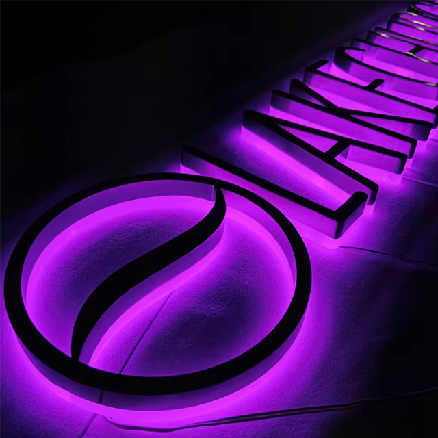 Custom Business Signs logo Outdoor 3d Signage Led Backlit Letters Channel Letter Sign 3d logo Led Sign