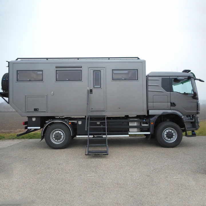 Wholesale Custom Expedition Vehicle Off Road Aluminum Pickup Truck Box Camper 6x6 Luxury Rv Motorhome Body Camper for Sale