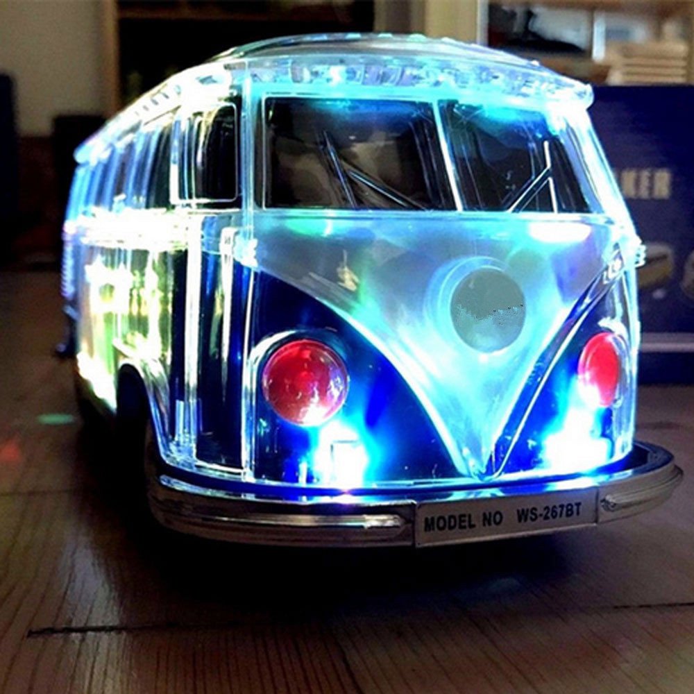 WS-267BT Car Bus Model BT Wireless Speaker with LED Light