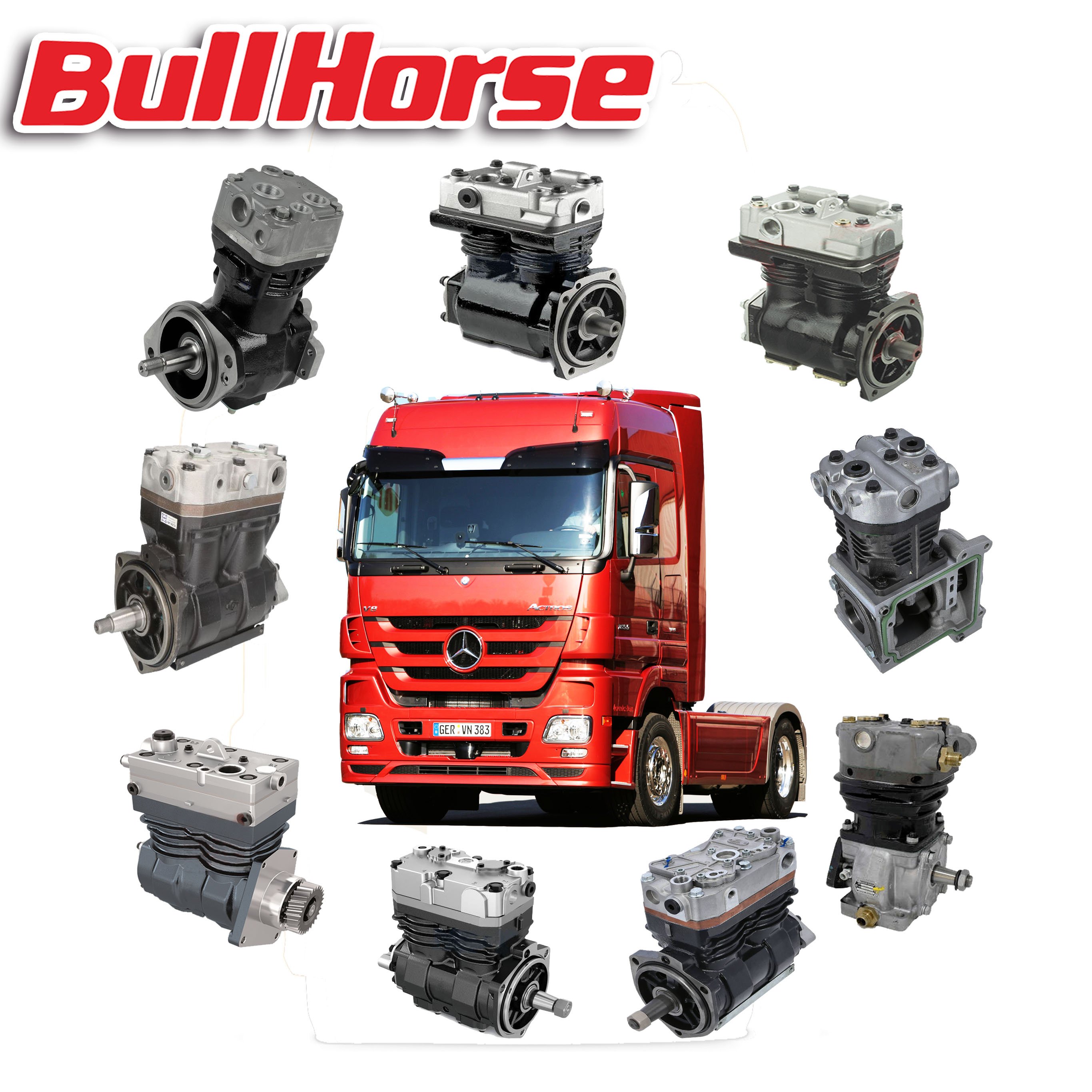 air Brake Compressor for Renaul VLV MB SC IVEC Bus Tractor Truck air Brake Pressure System Compressor