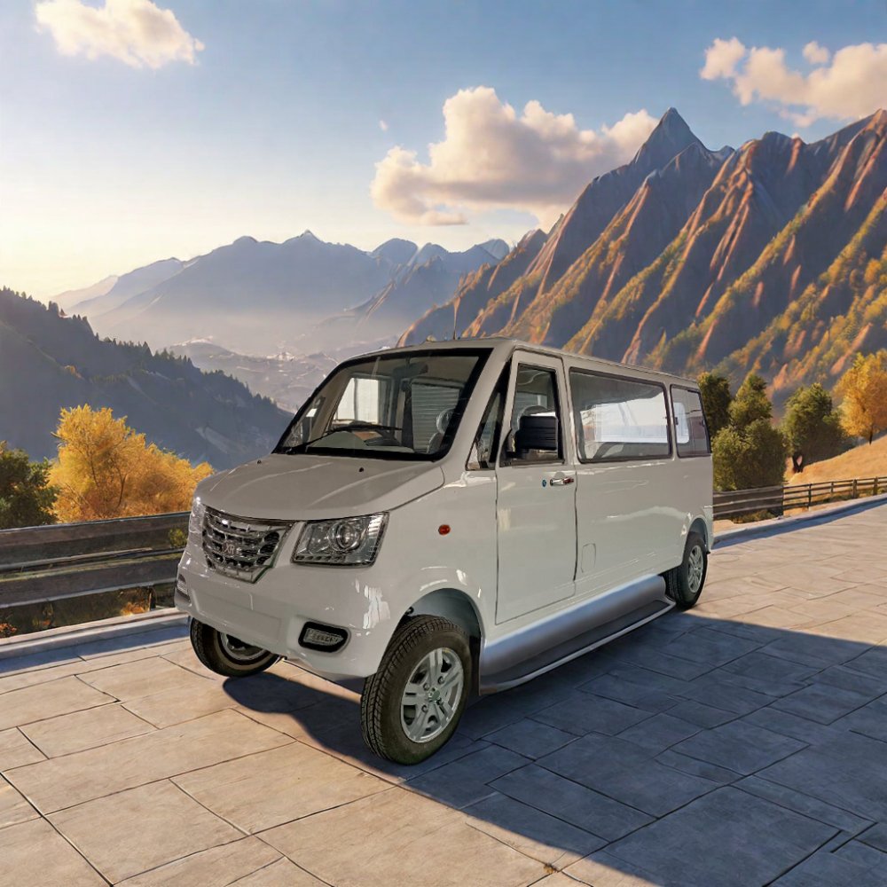 High Quality Right Hand Mini Electric Passenger Van with Single Drive Motor RWD Cheap Mini Bus Ev Van