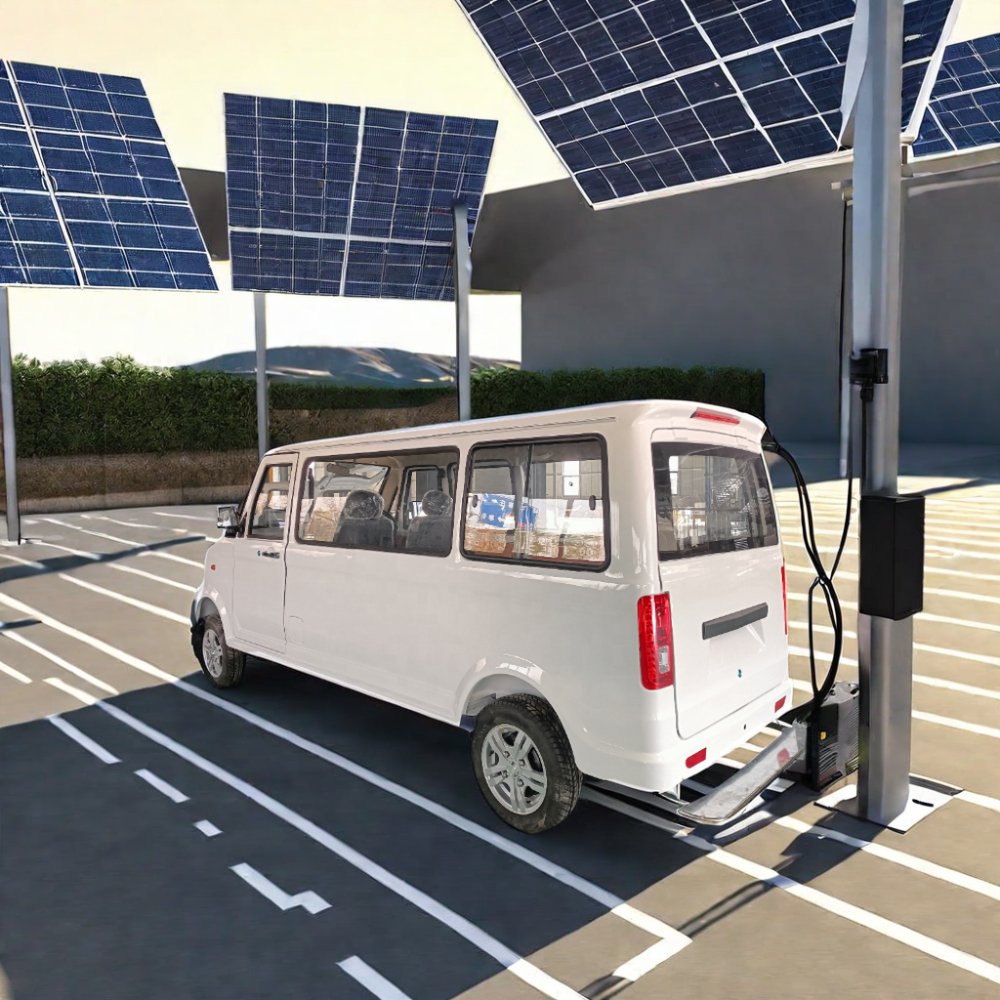 High Quality Right Hand Mini Electric Passenger Van with Single Drive Motor RWD Cheap Mini Bus Ev Van