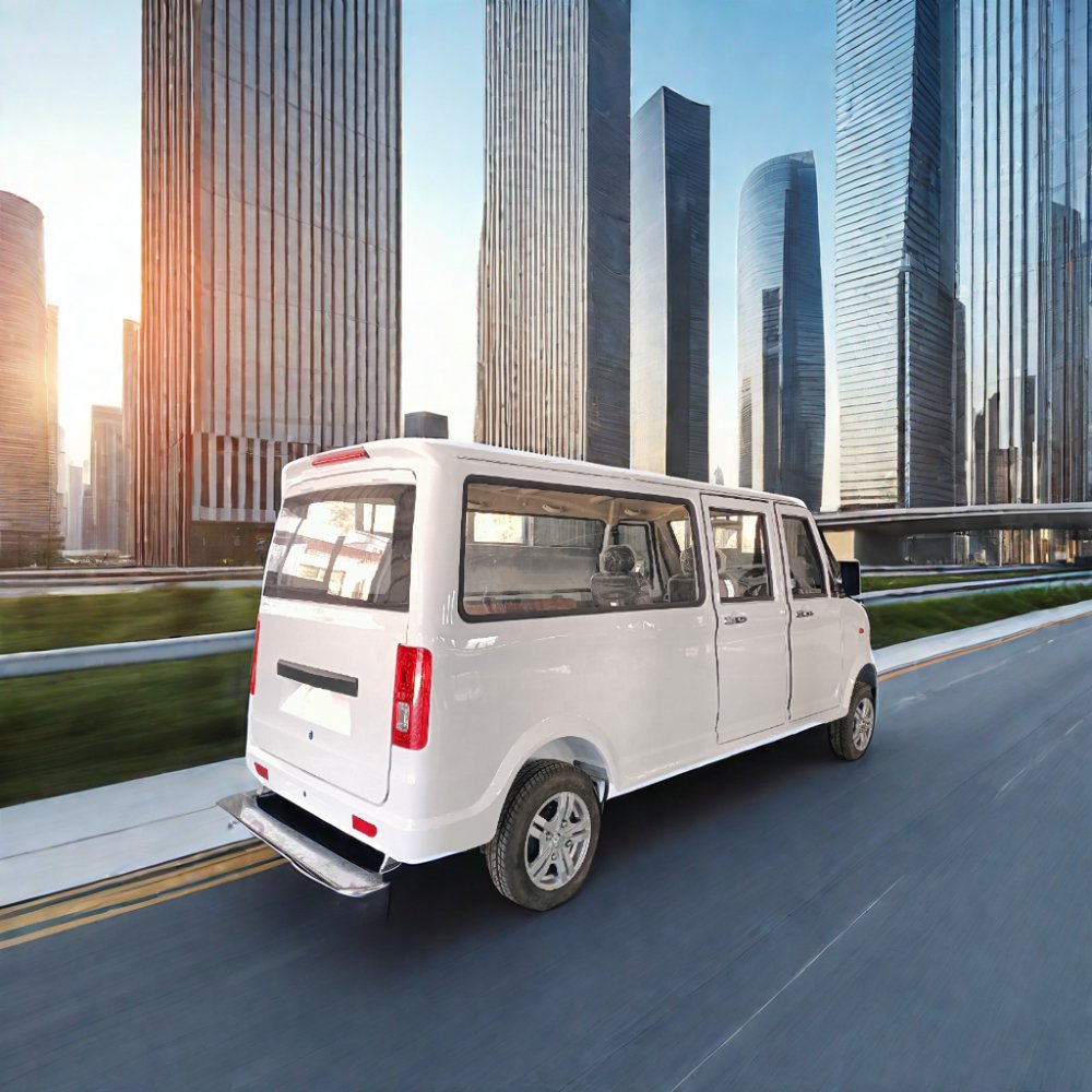 High Quality Right Hand Mini Electric Passenger Van with Single Drive Motor RWD Cheap Mini Bus Ev Van