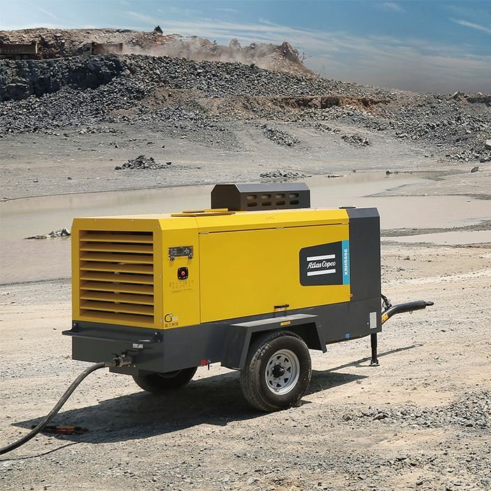 High Pressure 10.3bar 7-20bar XATS350 T3 XATS800 Xrh666CD7 SQE G3 Engine Drive Atlas Copco Portable Diesel air Compressor