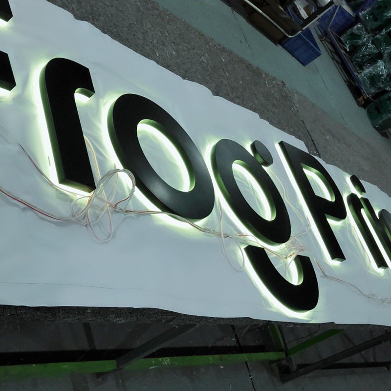 Custom Brushed 5" 6" 7" 8" Led Solar House Number Light Metal House Number Stainless Steel Modern Light up Letters