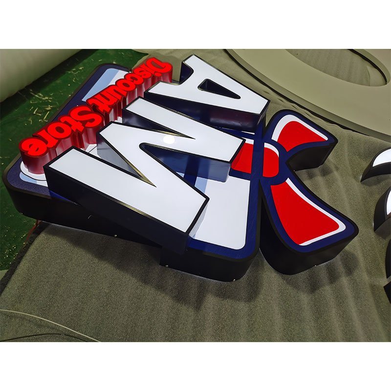 Supermarket Pizza Cake Shop Sign Uv Print Storefront Light Box 3d Led Sign Factory Price