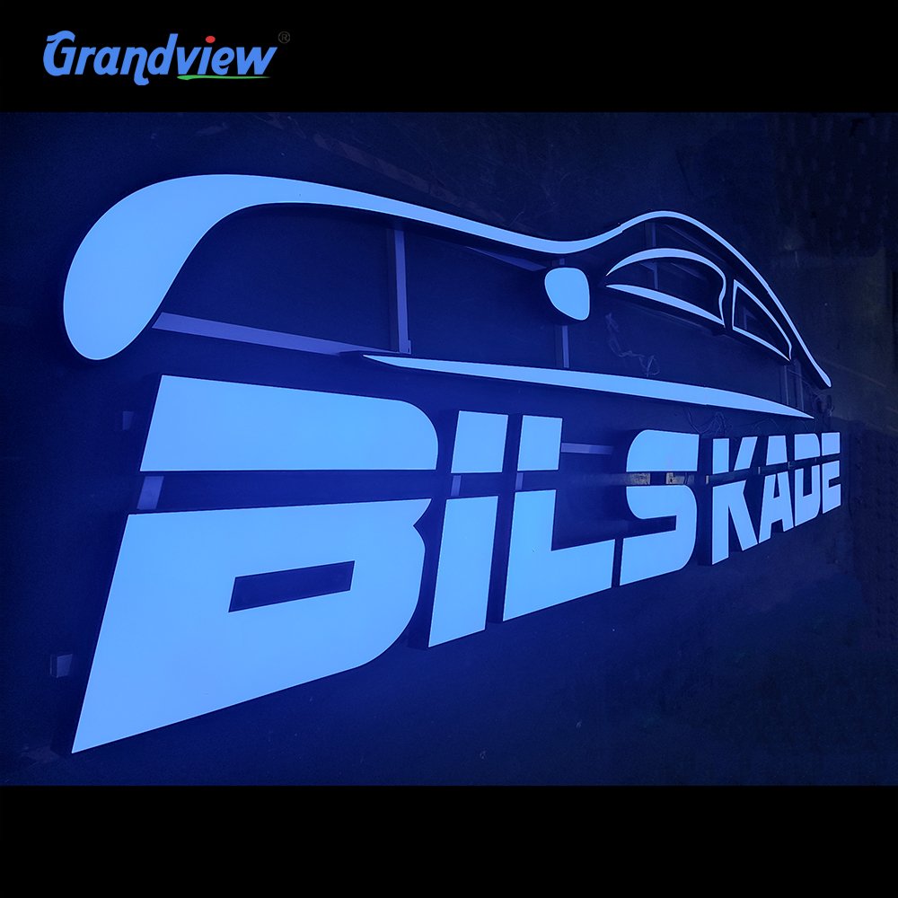 Led Luminous 3D Acrylic Sign Light Stainless Steel Uv Printed Led Sign Acrylic Letter Led Sign