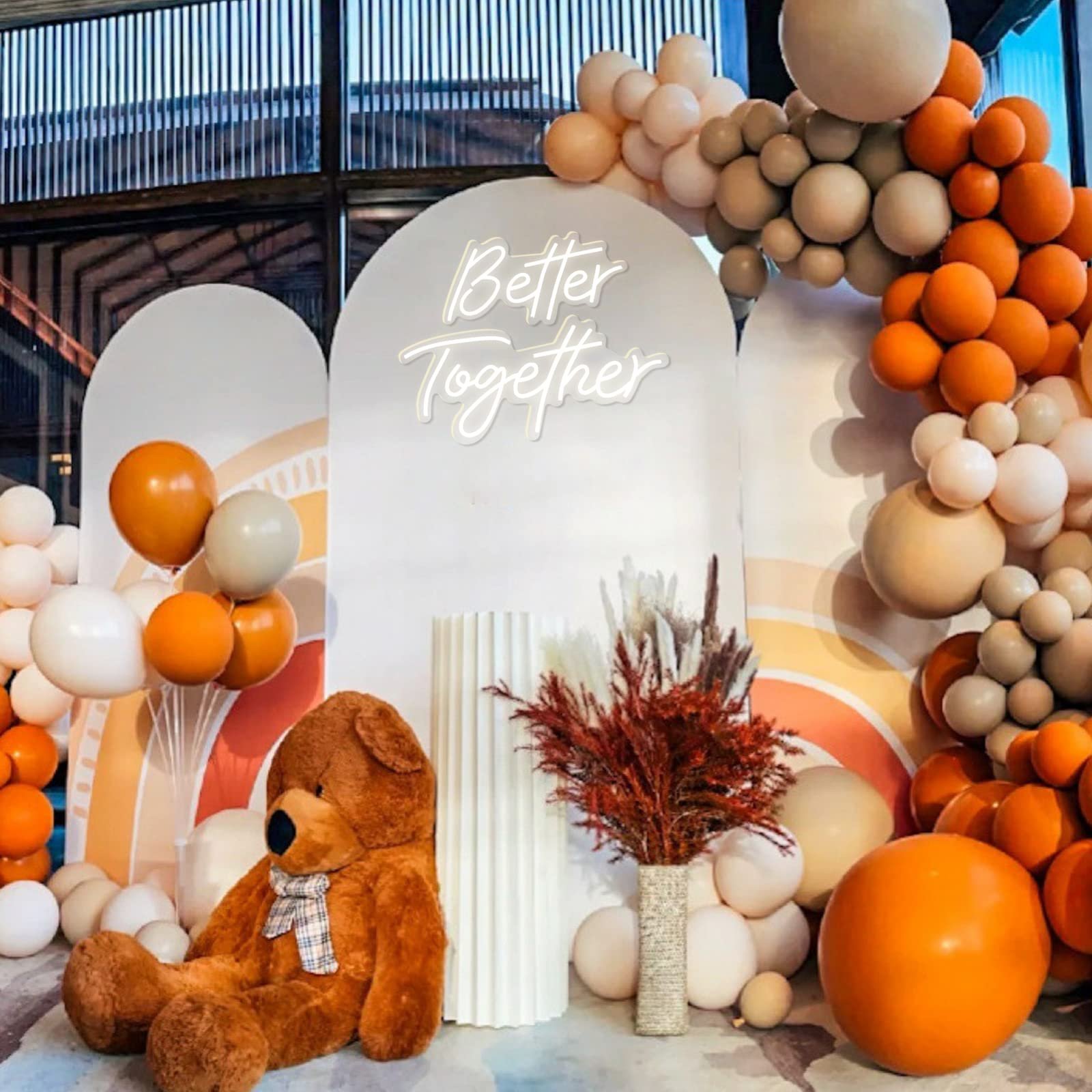 Better Together Large Neon Sign for Wall Decor with Dimmer Switch Wedding Decoration