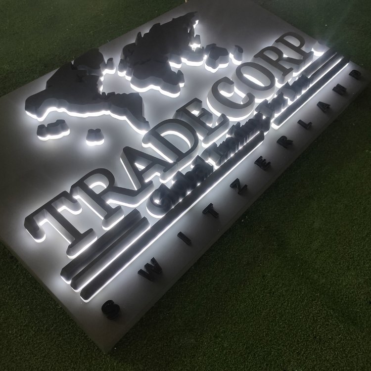 3d Signage China Custom Commercial Interior Office Signs 3d Illuminated Letters Backlit Led Logo Business Signboard Wal Led Sign
