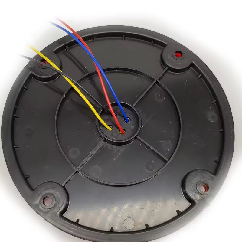 Strobe Red Amber 7 Inch School Bus Transit Vehicle LED Round Flash Turn Tail Stop Lamp Rear Brake Light with DRL Ring
