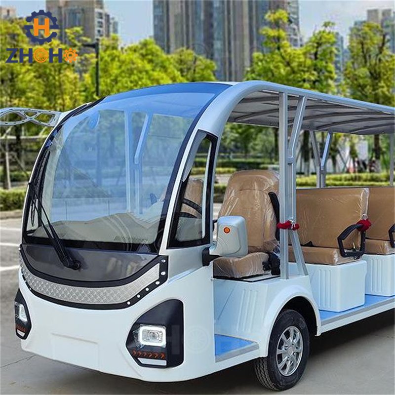 High Quality 17 Seater Shuttle Bus Electric City 72V Sightseeing Electric Buses