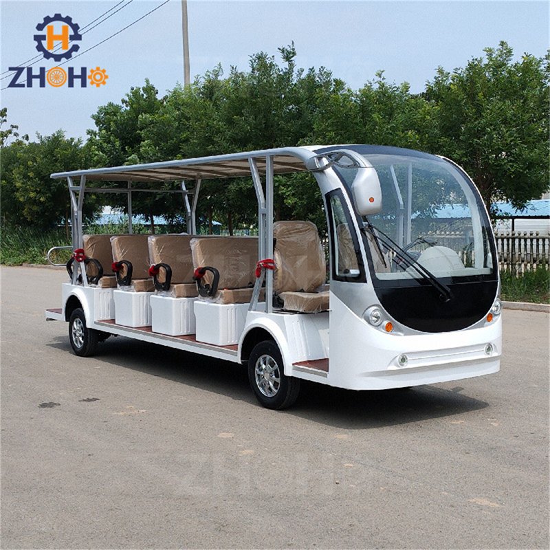 High Quality 17 Seater Shuttle Bus Electric City 72V Sightseeing Electric Buses