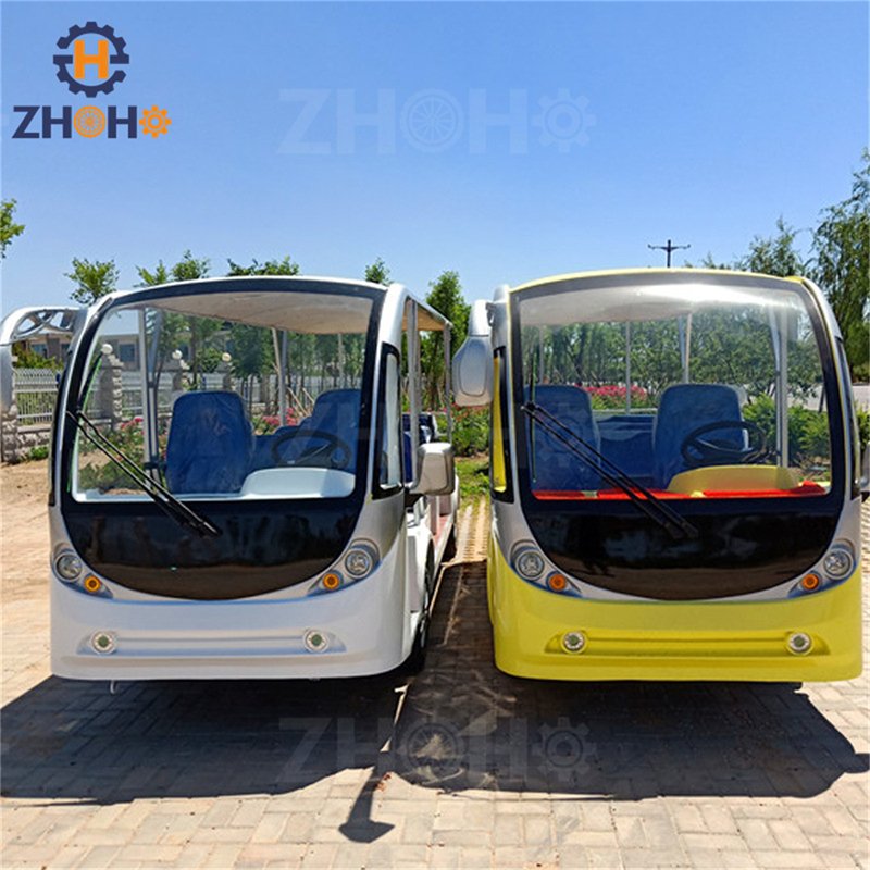 High Quality 17 Seater Shuttle Bus Electric City 72V Sightseeing Electric Buses