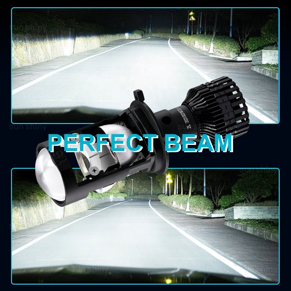 HOT LED Car Headlights Y5 H4 Projector Light Mini With Fan Car LED Headlight Proyectores LED H4