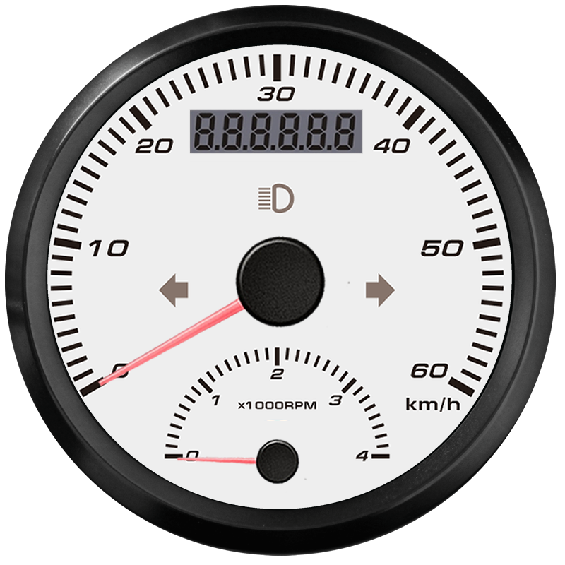 GPS Speedometer Tachometer 60km/h Speed Kph 4000 Rpm for ATV UTV GPS Blind Area Odometer Compensation