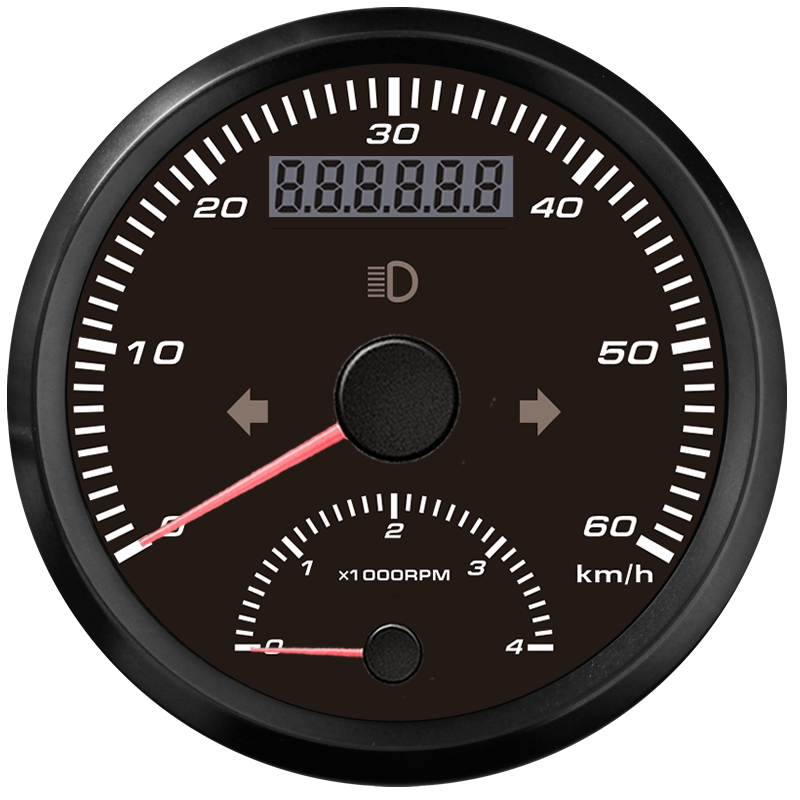 GPS Speedometer Tachometer 60km/h Speed Kph 4000 Rpm for ATV UTV GPS Blind Area Odometer Compensation