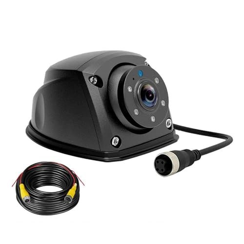 Heavy Duty AHD 1080P Mini Aluminum Side Mount Camera IR Night Vision Waterproof Reversing Parking Monitor for Trucks RVs Buses