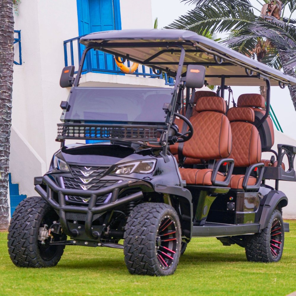 New 6 Seats 4+2 China Factory Custom Club Hunting Car Battery Operated Golf Carts Electric Golf Buggy