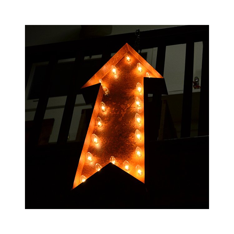 High Performance Customized Waterproof Illuminated Bulb Neon Light Giant Marquee Letters Sign