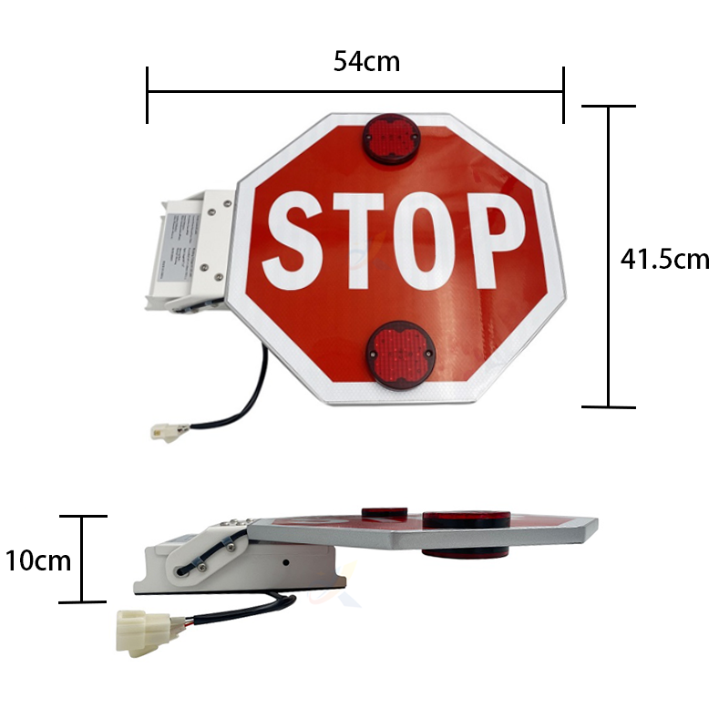 Led Light Flashing Lights School Bus Stop Sign for Student Safety
