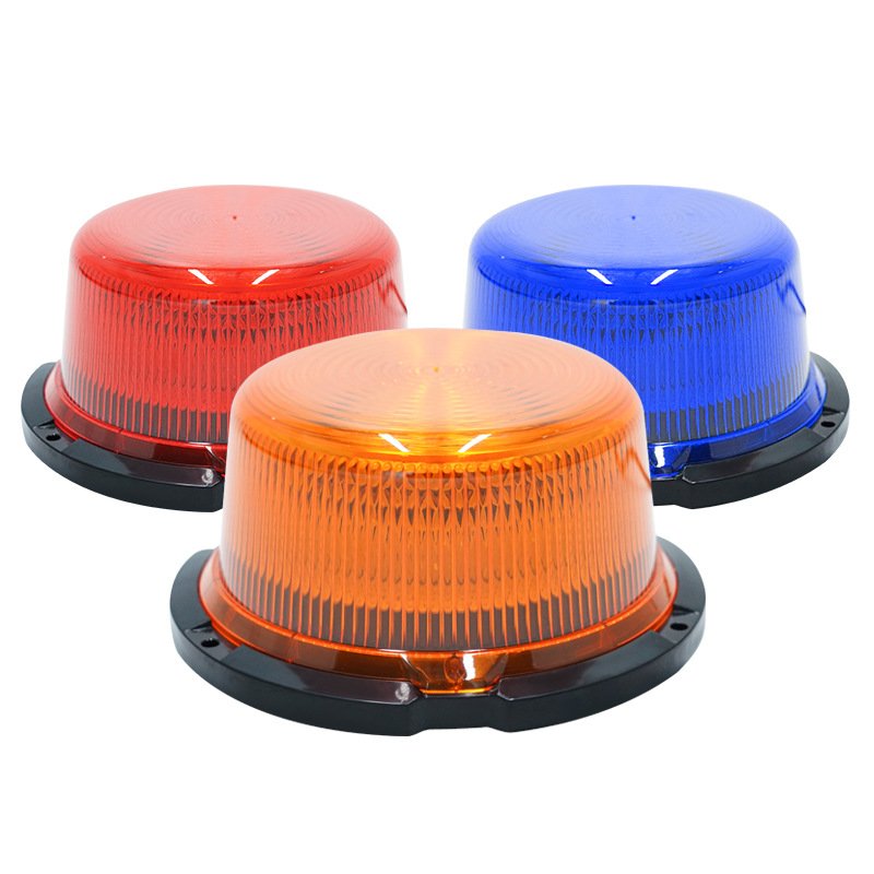 90LED Amber Red Blue Waterproof Roof Top Vehicle Light Emergency Strobe Lights With Magnetic 10W Flashing Warning Beacon Light