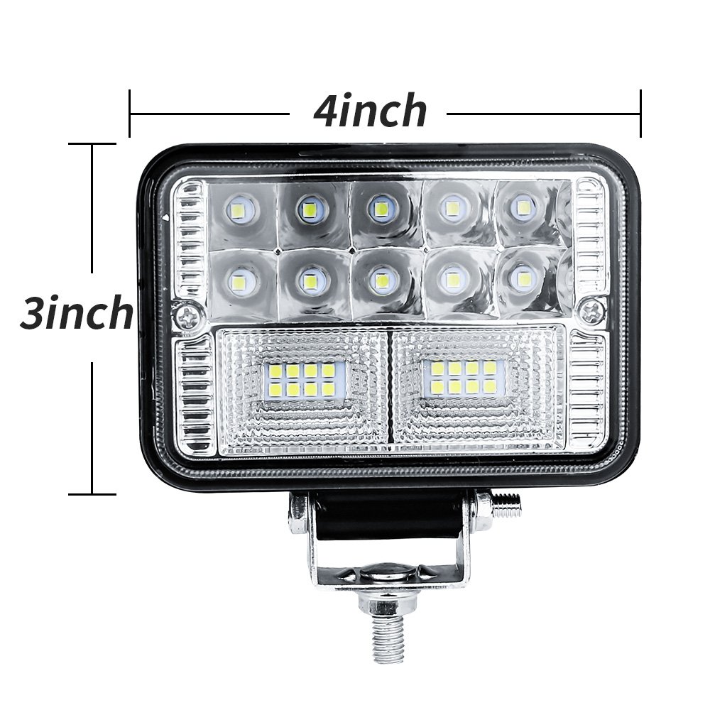 DXZ OEM 4" Inch 78w LED Work Light Bar Spot Flood Combo 12v 24v for Off Road Truck Bus Boat Fog Light Car Light Assembly