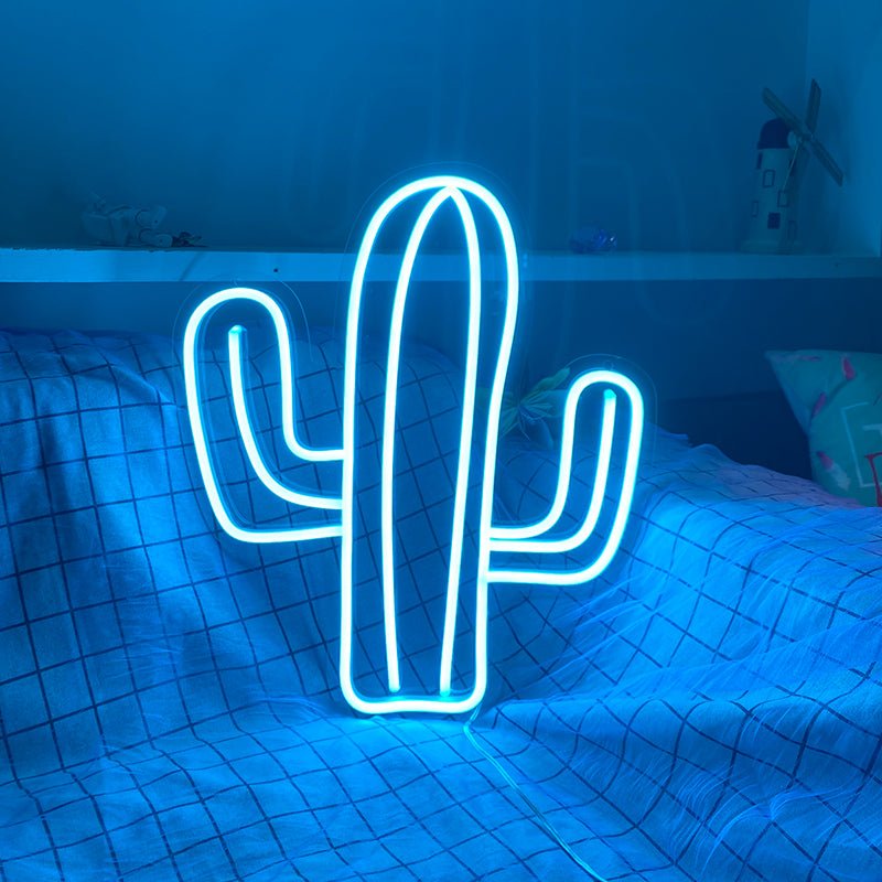 Cactus Neon Sign Custom Light for Bedroom Kids Room Home Decor USB Plug Neon Light Personalized Gift Man Cave Decor Led Signs