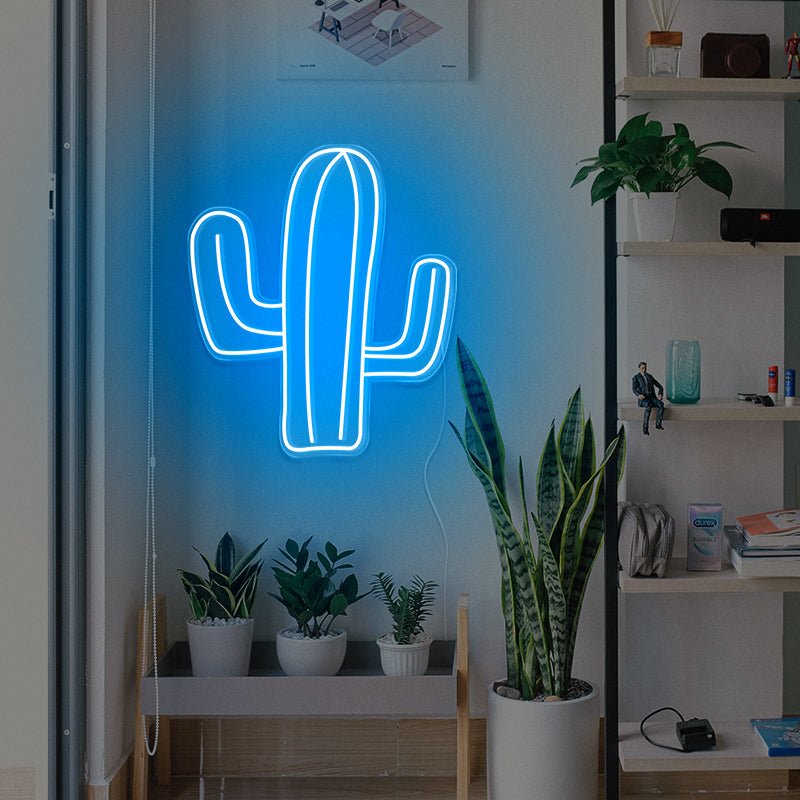 Cactus Neon Sign Custom Light for Bedroom Kids Room Home Decor USB Plug Neon Light Personalized Gift Man Cave Decor Led Signs