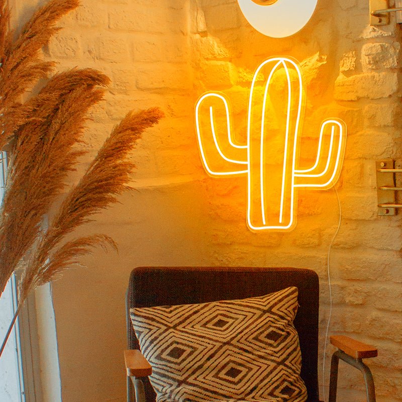 Cactus Neon Sign Custom Light for Bedroom Kids Room Home Decor USB Plug Neon Light Personalized Gift Man Cave Decor Led Signs