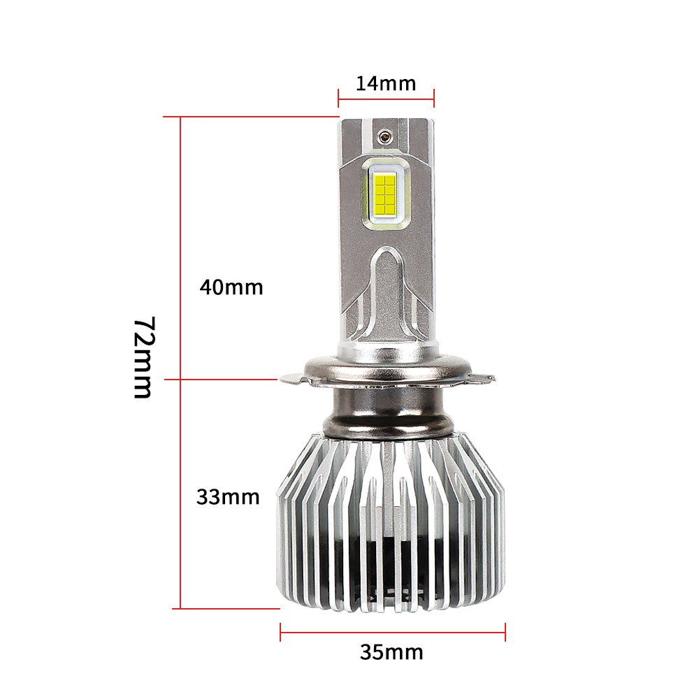 RAYCH New Arrival 60W LED Headlight H1 H4 9004 9012 880 Linear Driver with Fan Stable Power Built Inside Driver Fog Light Bulbs
