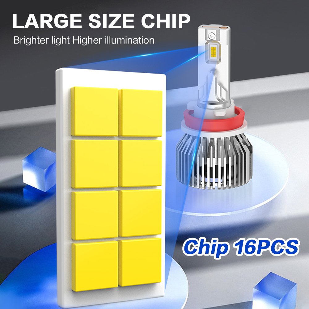 RAYCH New Arrival 60W LED Headlight H1 H4 9004 9012 880 Linear Driver with Fan Stable Power Built Inside Driver Fog Light Bulbs