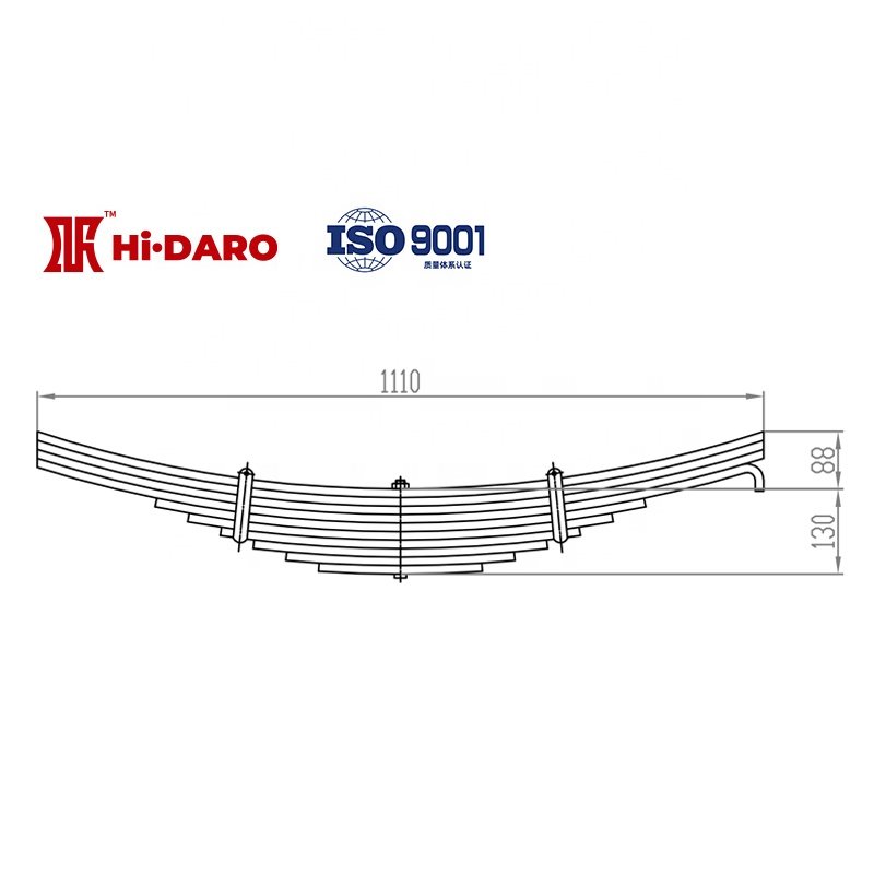 Custom High Quality Semi Trailer Suspension Parts Steel Utility Trailer Axle Spring 90 65 Abarth Leaf Spring Support 1pcs 3602R1